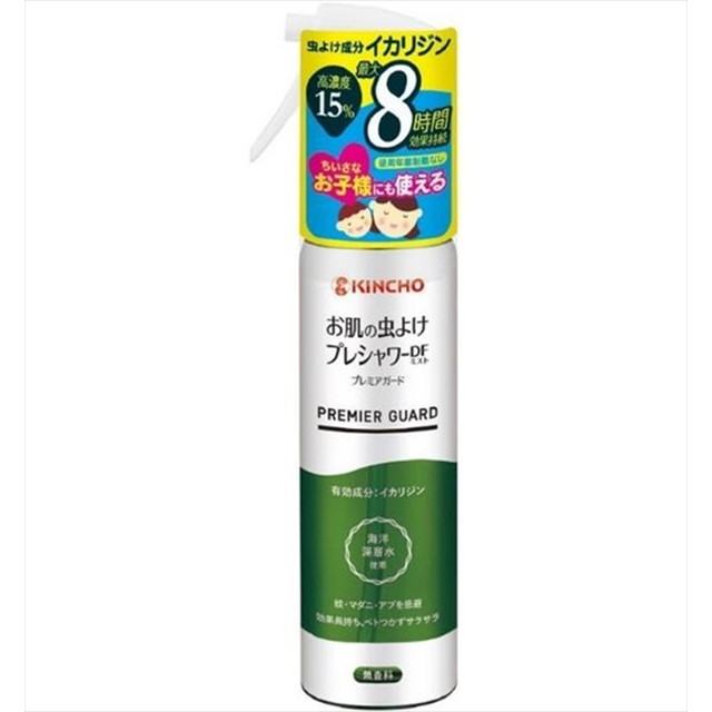 【送料込・まとめ買い×10個セット】大日本除虫菊 キンチョー お肌の虫よけ プレシャワーDF ミスト プレミアガード 無香料 120mL