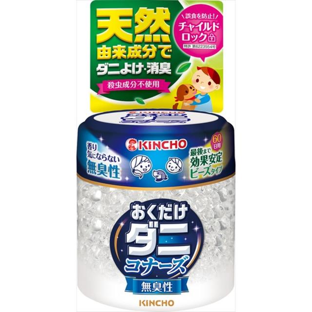 【送料込・まとめ買い×24個セット】大日本除虫菊 金鳥 おくだけ ダニ コナーズ ビーズタイプ 無臭性 60日用 170g