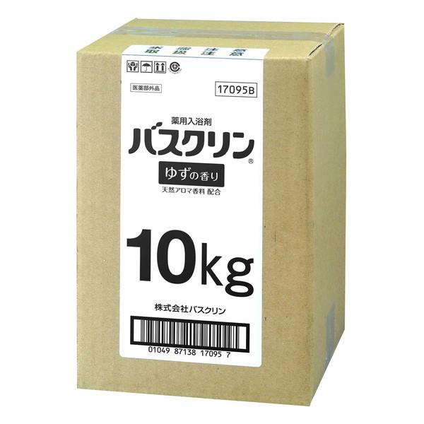 【送料込・まとめ買い×1個セット】バスクリン 業務用 10kg 缶 ゆずの香り