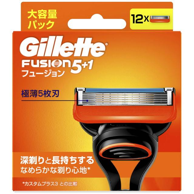 【送料込・まとめ買い×3個セット】P&G ジレット フュージョン マニュアル 替刃 12B 12個入