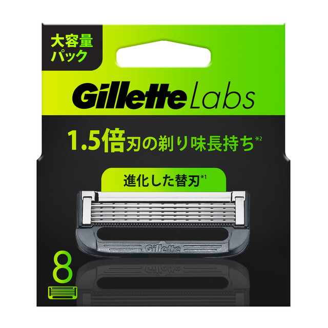 【送料込・まとめ買い×10個セット】P&G ジレットラボ 角質除去バー搭載 替刃 8個入