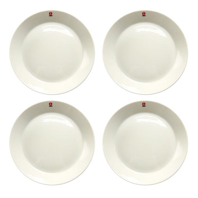 イッタラ (iittala) ティーマ プレート 21cm ホワイト 4pcsセット【箱に多少の擦れあり・ギフト包装不可】