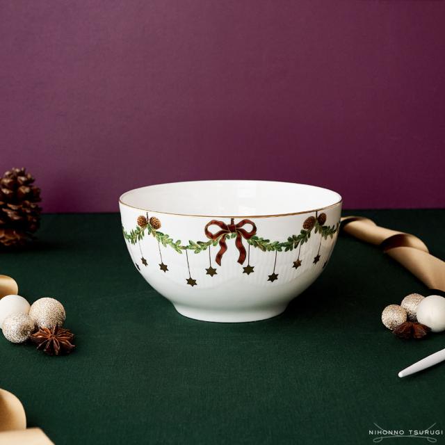 ロイヤルコペンハーゲン スターフルーテッド クリスマス ボウル 18cm