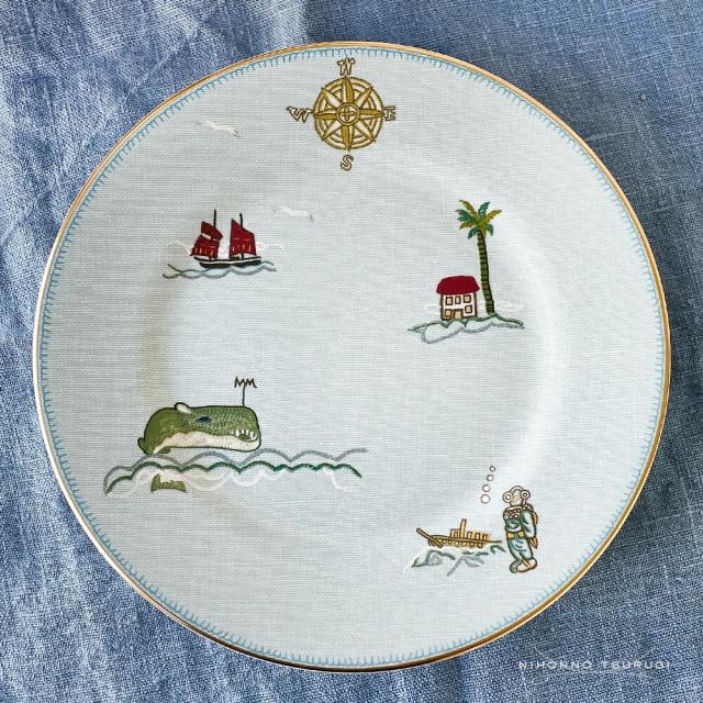 ウェッジウッド (WEDGWOOD) セイラーズ フェアウェル by Kit Kemp プレート 20cm