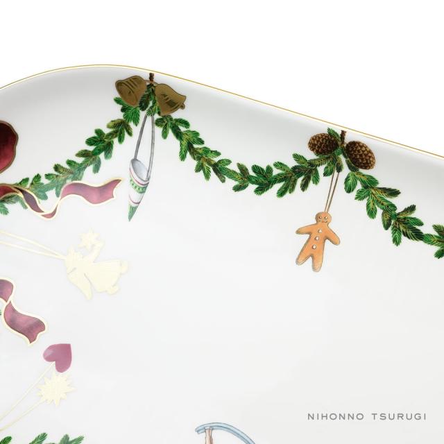 ロイヤルコペンハーゲン スターフルーテッド クリスマス ディッシュ 39cm 2503379