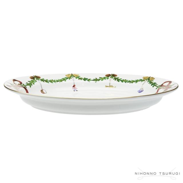 ロイヤルコペンハーゲン スターフルーテッド クリスマス ディッシュ 37cm 2503375