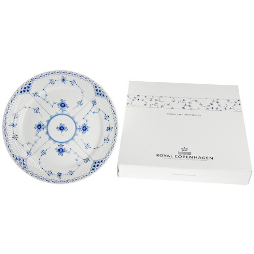 ロイヤルコペンハーゲン ハーフレース プレート フラット 25cm 102-625