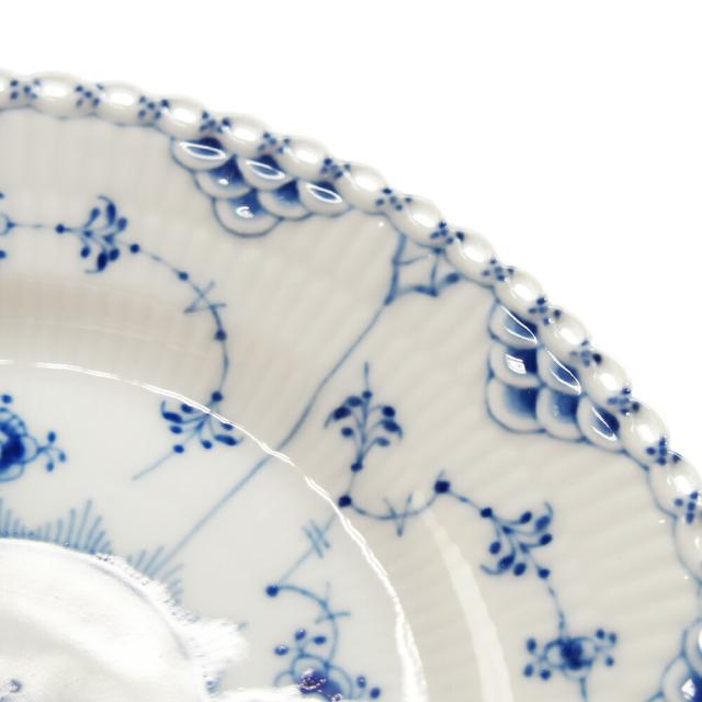ロイヤルコペンハーゲン ブルーフルーテッド フルレース プレート 17cm 1-103-617