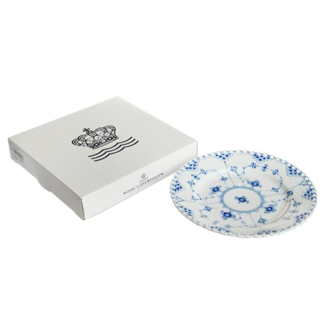 ロイヤルコペンハーゲン ブルーフルーテッド フルレース プレート 17cm 1-103-617
