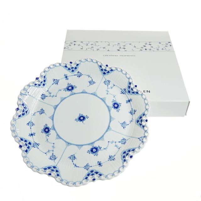 ロイヤルコペンハーゲン フルレース ケーキディッシュ 25cm 422 【公式
