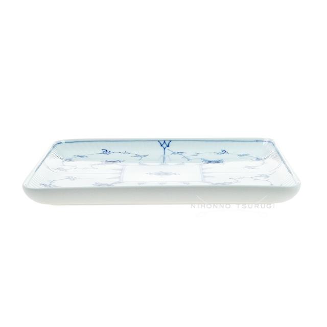 ロイヤルコペンハーゲン ブルーフルーテッド プレイン スクエアディッシュ 20cm 1-101-720
