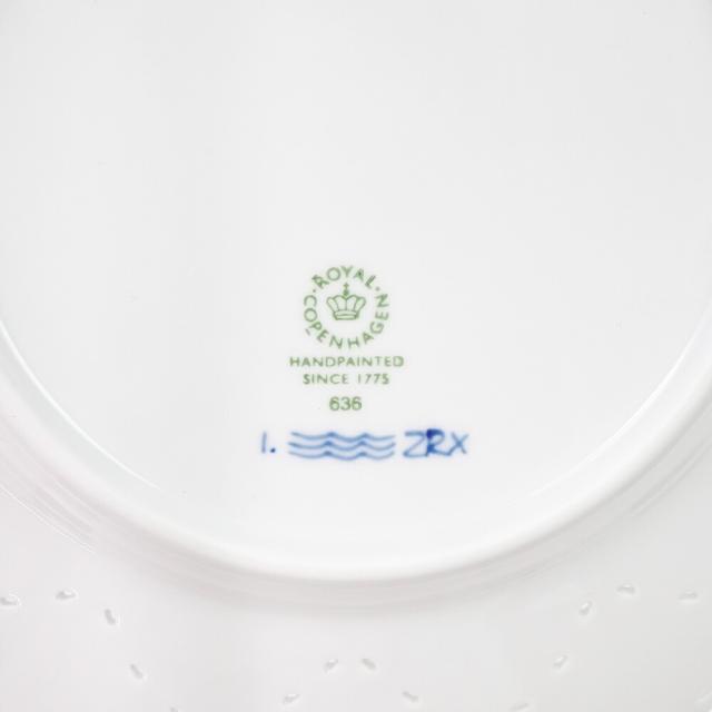 ロイヤルコペンハーゲン ブルーフルーテッド フルレース プレート 21cm