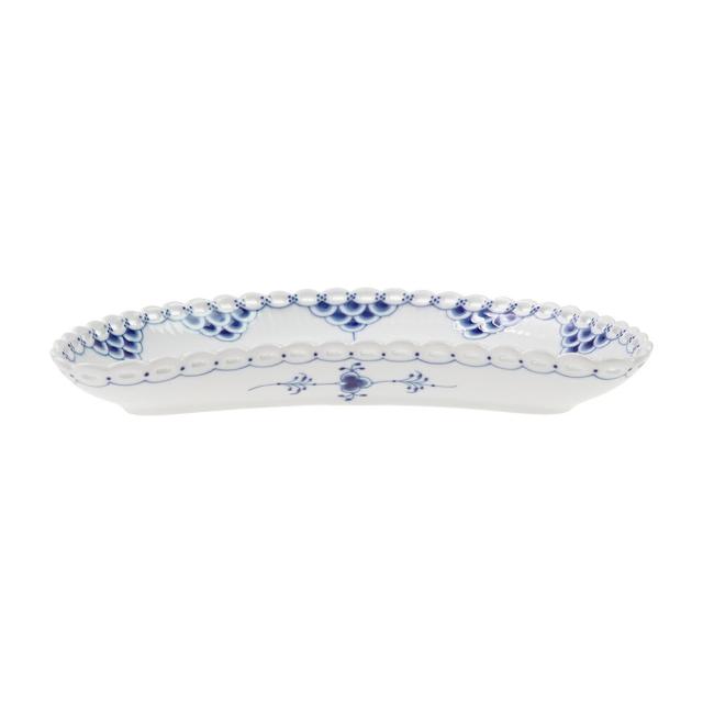ロイヤルコペンハーゲン ブルーフルーテッド フルレース クレセントディッシュ 22cm 1-103-352