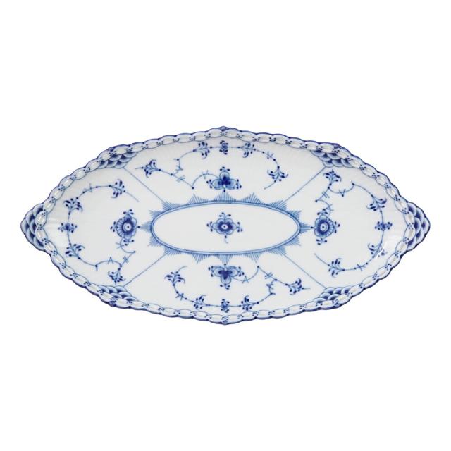 ロイヤルコペンハーゲン ブルーフルーテッド フルレース ピックルディッシュ 24.5cm 1-103-349