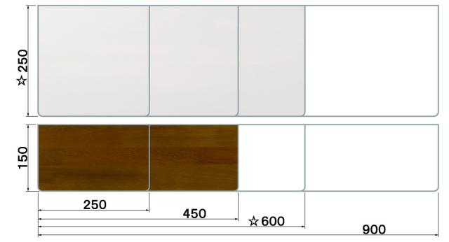 ゴム集成材 棚板 Ｂ形 奥行き250mm×幅900mm 壁 棚 おしゃれ 壁付け 飾り棚 壁掛け 取り付け 壁面 シェルフ トイレ キッチン 洗面所 ウォールラック 壁面収納_2