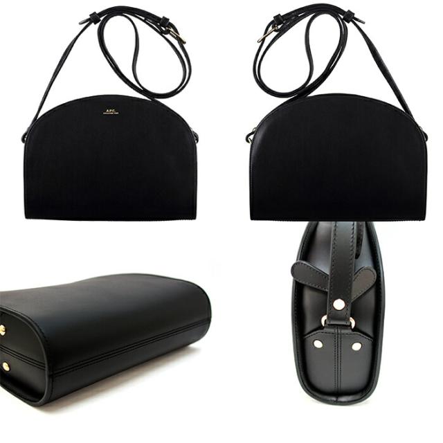 APC アーペーセー レザー ハーフムーン ショルダーバッグ 全3色 PXADM F61048 sac deml lune 半月型 クロスボディ レディーズ A.P.C._1