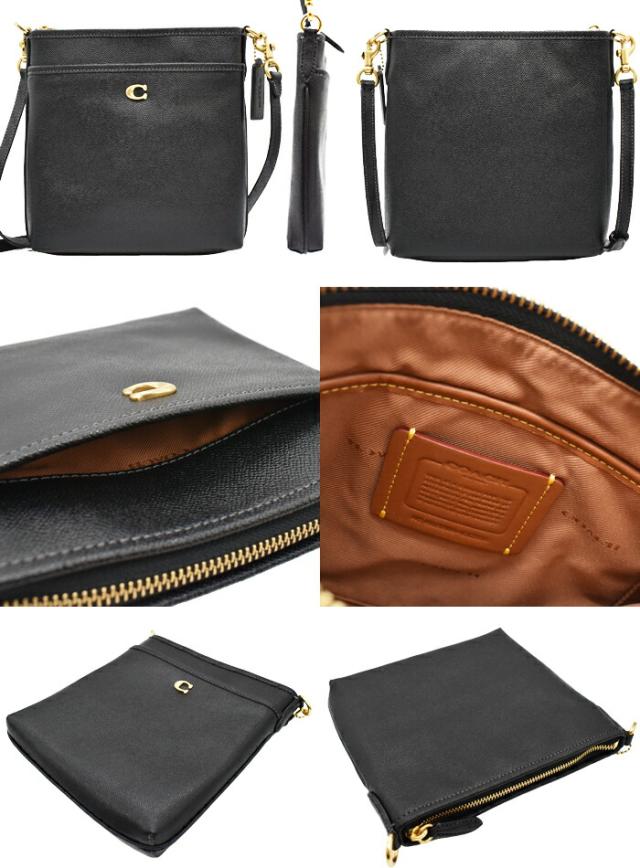 COACH コーチ レザー ショルダーバッグ ポシェット メッセンジャー