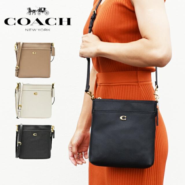 COACH コーチ レザー ショルダーバッグ ポシェット メッセンジャー 
