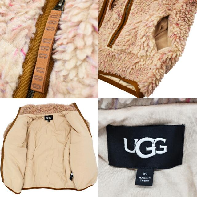 UGG アグ レディースジャケット WHITE PEPPER フリース マーレーン コンフェッティ スタンドカラー フリース レディース 1173392 W MARLENE CONFETTI JACKET_4