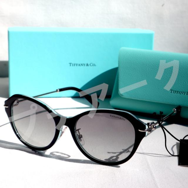 ティファニー　サングラス　Tiffany & Co　ブラック　シルバー　0TF4210D