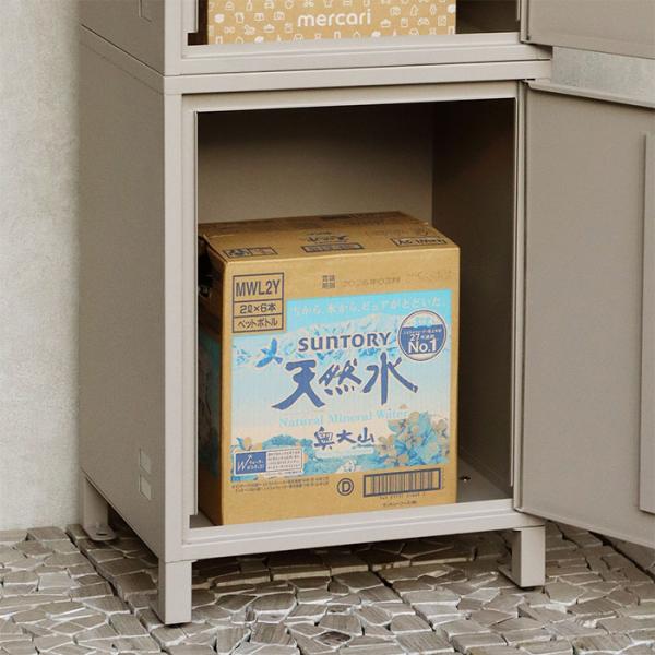 宅配ボックス付き ポスト Primo プリモ 【宅配2段タイプ】 スタンドポスト 郵便ポスト 郵便受け メールボックス BOX 大きい 玄関 工事不要 置き配 再配達防止 グレー ベージュ おしゃれ モジュ MOJYU PBX-120 PBX-121 【送料無料】 ※配送除外地域あり_4