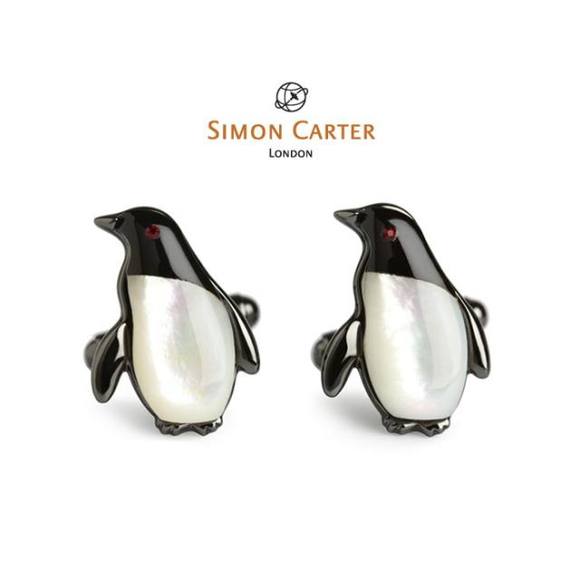 カフス ブランド サイモンカーター Simon Carter / オニキス ペンギン ギフト プレゼント送料無料