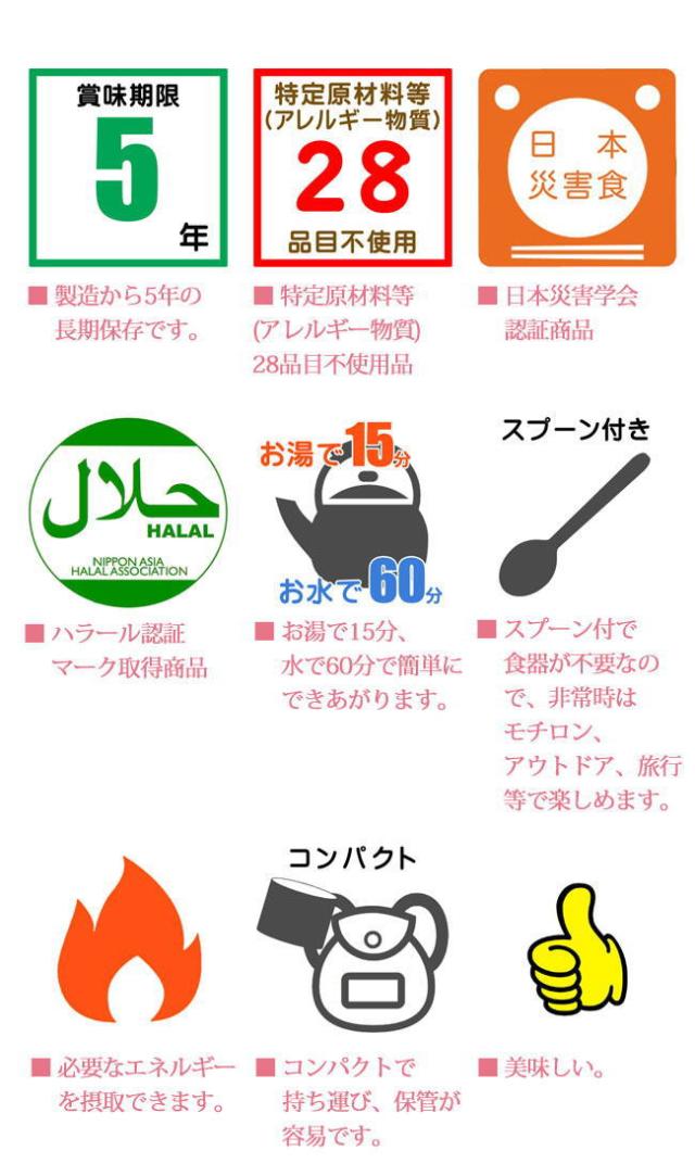 【尾西のアルファ米】 塩こんぶがゆ（50袋/箱） 特定原材料等（アレルギー物質）28品目不使用尾西食品 アルファ化米 アレルギー対策品 非常食 保存食 災害食 備蓄防災 アウトドア レジャー