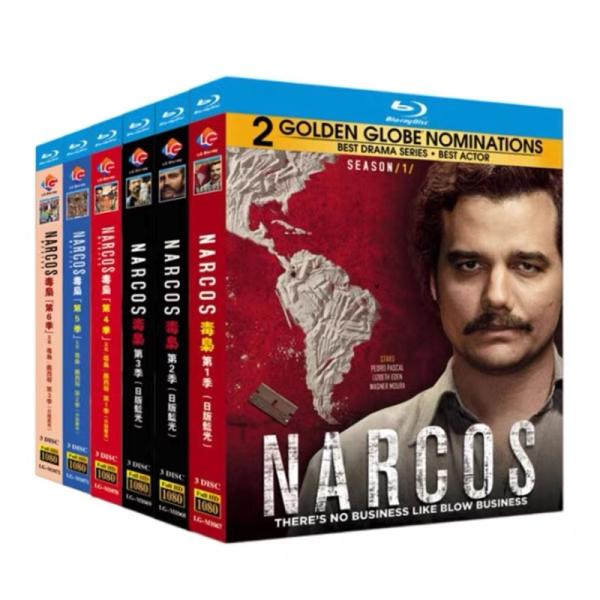 日本語吹替あり アメリカドラマ Narcos ナルコス シーズン1+2+3+4+5+6 Blu-ray BOX 全巻