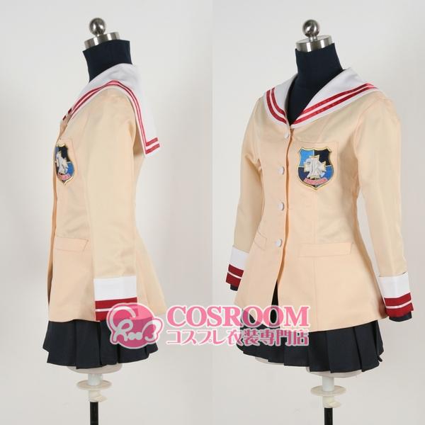 CLANNAD キャラの女子制服(3年生) コスプレ衣装 cosplay仮装 ウィッグ追加可能 イベント クリスマス ハロウィン ステージ 文化祭 学園祭