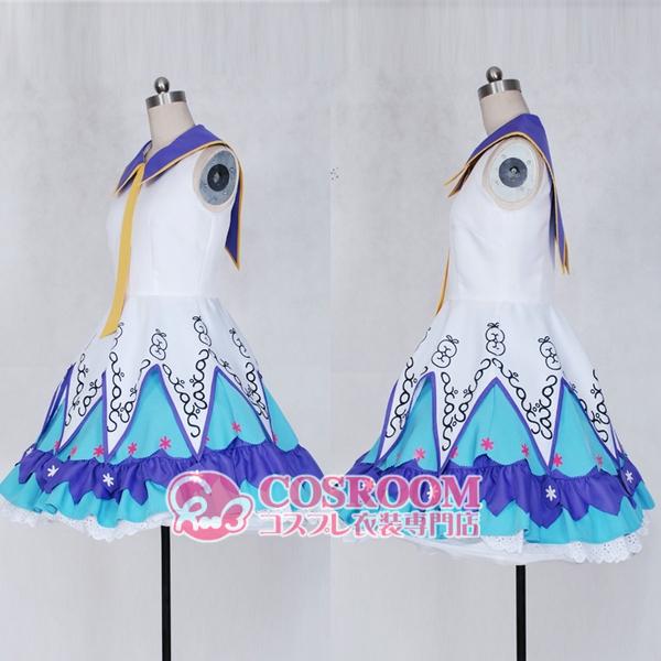 VOCALOID 初音ミク 2014年 雪ミク コスプレ衣装 cosplay仮装 ウィッグ追加可能 イベント クリスマス ハロウィン ステージ 文化祭 学園祭_1