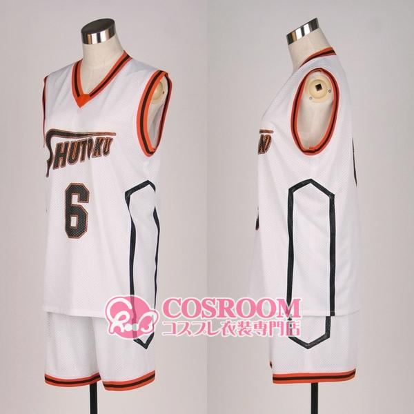 黒子のバスケ 秀徳ユニフォーム白ver コスプレ衣装 cosplay仮装 ウィッグ追加可能