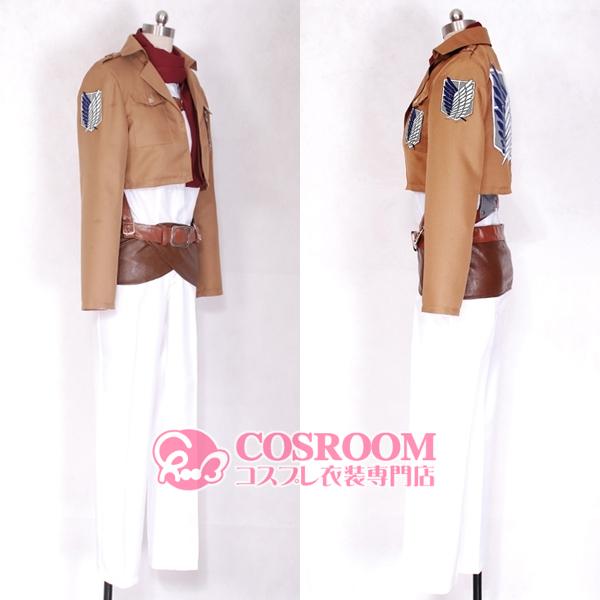 突進の巨大な生物 ミカサ・アッカーマン 取り調べる軍団 アニメver. コスプレ御召しもの cosplay仮面舞踏会 ウィッグ加えること能力のある