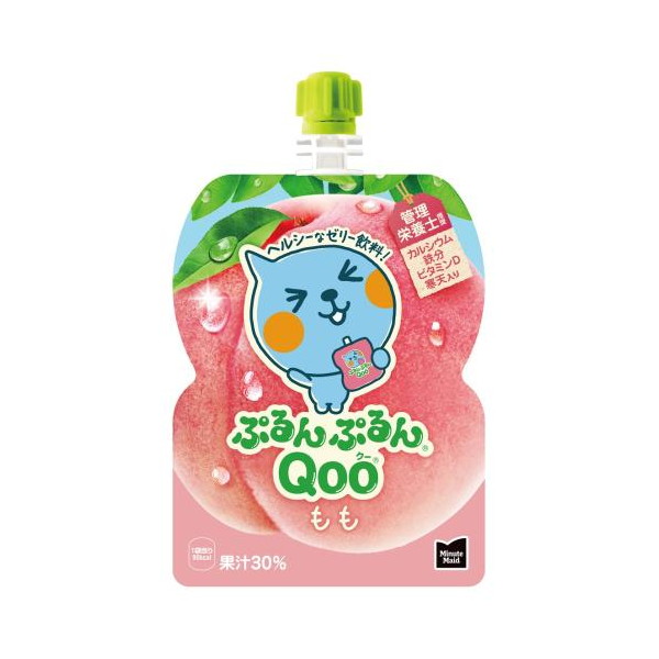 【4ケース】コカ・コーラ ミニッツメイド ぷるんぷるんQoo(クー) もも味125gパウチ *120個