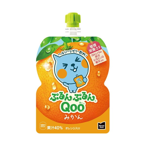 4ケース】コカ・コーラ ミニッツメイド ぷるんぷるんQoo(クー) みかん