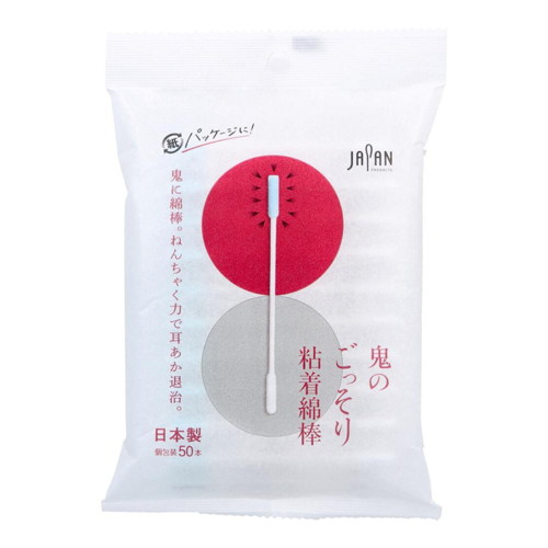 ◆36個セット/平和　鬼のごっそり粘着綿棒　５０本袋入 [平和メディク]