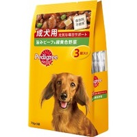 【1ケース】【お取り寄せ対象品】マース ジャパンリミテッド Pedigree ペディグリーパウチ ビーフ&緑黄色野菜 70g×3袋入り [マースジャパンリミテッド] *48個