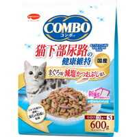 【1ケース】【お取り寄せ対象品】コンボ 猫下部尿路の健康維持 まぐろ味・減塩かつおぶし添え 120g×5袋[日本ペットフード] *12個