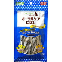 【1ケース】【お取り寄せ対象品】PETKISS FOR CAT オーラルケア にぼし 12g[ライオン商事] *48個