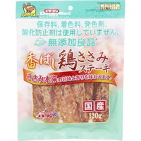 【1ケース】【お取り寄せ対象品】無添加良品 香ばし鶏ささみステーキ 120g[ドギーマンハヤシ 無添加良品] *36個