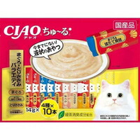 【1ケース】【お取り寄せ対象品】チャオ ちゅーる まぐろ・とりささみバラエティ(14g×40本入)[ちゅ〜る] *8個