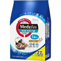 【1ケース】【お取り寄せ対象品】メディファス 室内猫 毛玉ケアプラス 1歳から チキン＆フィッシュ味(450g×6袋)[メディファス] *4個