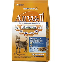 【1ケース】【お取り寄せ対象品】オールウェル キャット ドライ 10歳以上 フィッシュ 吐き戻し軽減(1.5kg)[オールウェル(AllWell)] *5個