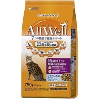 【1ケース】【お取り寄せ対象品】オールウェル キャット ドライ 15歳以上 フィッシュ 吐き戻し軽減(750g)[オールウェル(AllWell)] *9個
