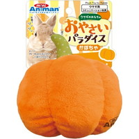 【1ケース】【お取り寄せ対象品】ドギーマン ウサギのおもちゃ おやさいパラダイス かぼちゃ(1個)[ミニアニマン] *72個
