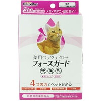 【1ケース】【お取り寄せ対象品】ドギーマン 薬用ペッツテクト+フォースガード 猫用(3本入)[ドギーマン(Doggy Man)] *30個