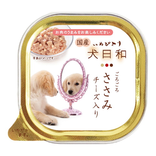 【1ケース】【お取り寄せ対象品】わんわん犬日和トレイささみチーズ 100g [わんわん] *96個
