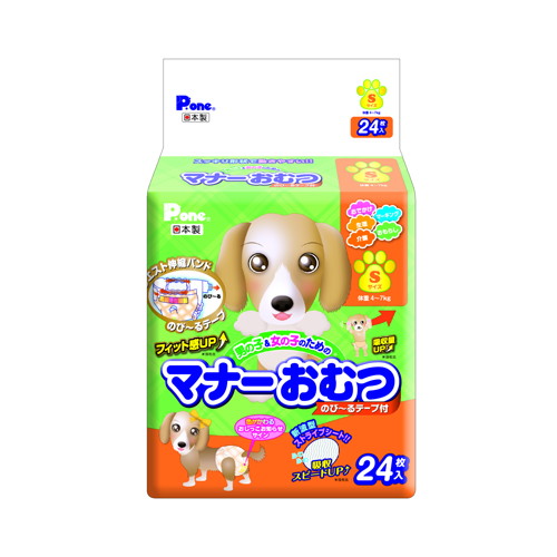 【1ケース】【お取り寄せ対象品】第一衛材　マナーおむつＳ 24枚 [第一衛材] *6個