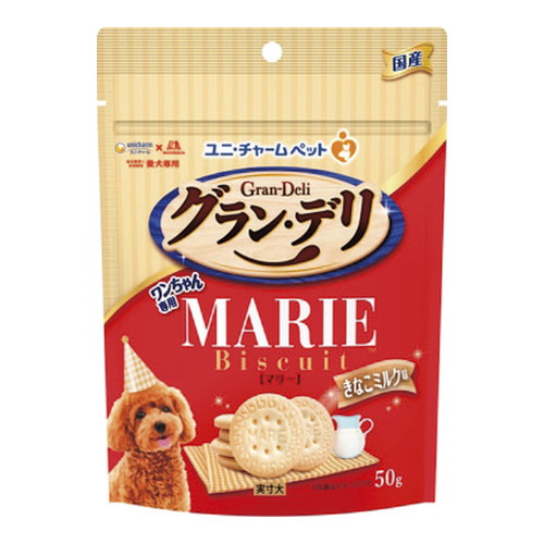 【1ケース】【お取り寄せ対象品】グラン・デリ ワンちゃん専用マリービスケット きなこミルク味 50g [ユニ・チャーム] *32個