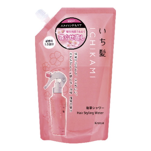 ◆6個セット/いち髪 髪&地肌うるおう寝ぐせ直し 和草シャワー 詰替用 375ml[クラシエホームプロダクツ販売]