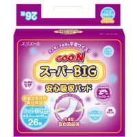 ◆10個セット/大王製紙 GOON グーン スーパーBIG 安心吸収パッド 26枚 [グーン(GOO.N)]